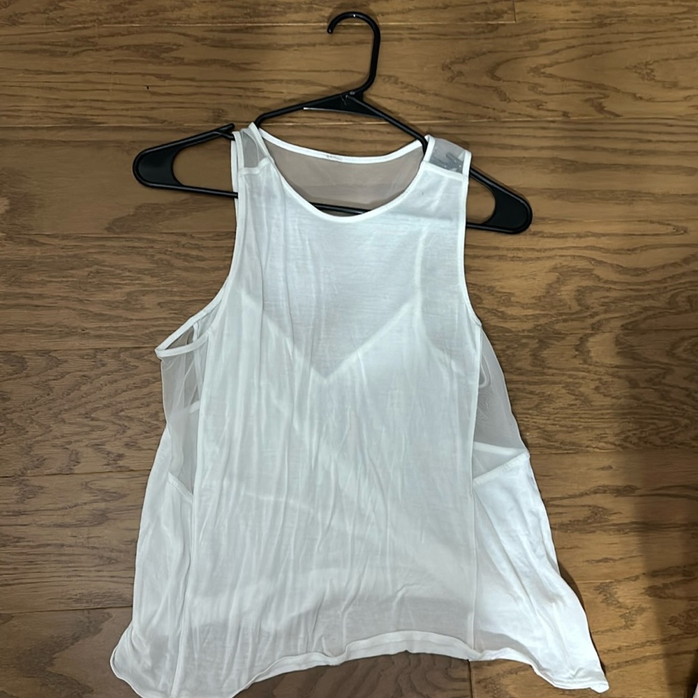 white tank top